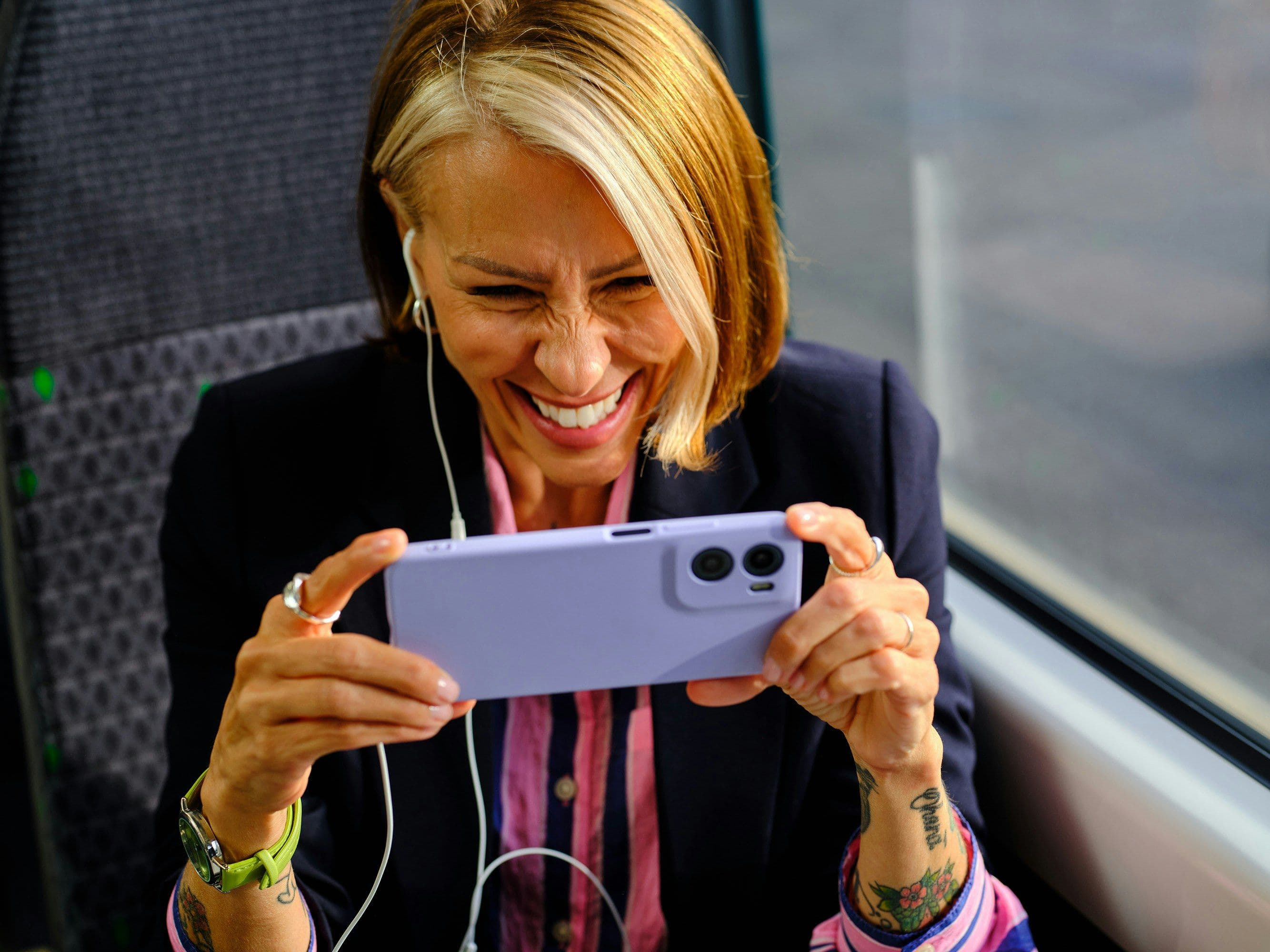 On the train you can